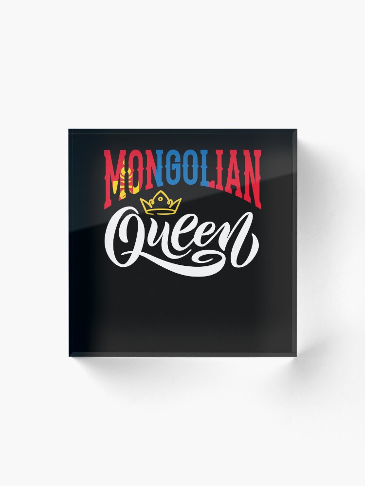 Thumbnail 1 von 5, Acrylblock, Mongolian Mongolia Mongolian Flag Quote designt und verkauft von ShopTheStyle.