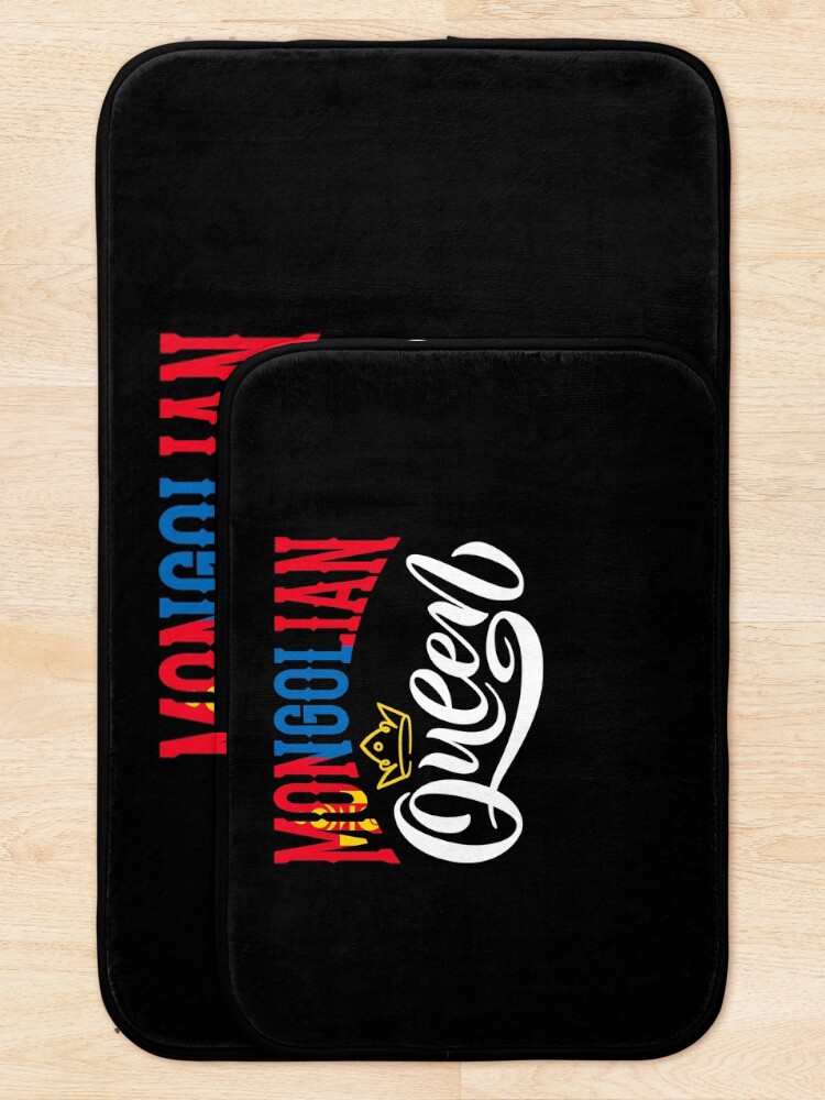 Thumbnail 5 von 6, Badematte, Mongolian Mongolia Mongolian Flag Quote designt und verkauft von ShopTheStyle.