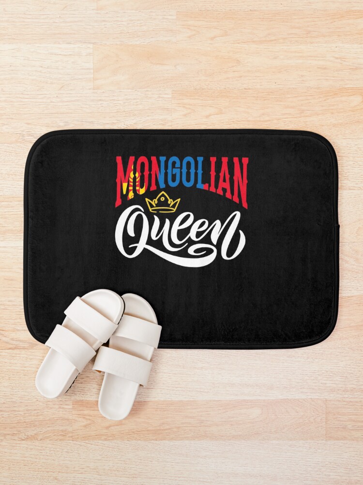 Thumbnail 1 von 6, Badematte, Mongolian Mongolia Mongolian Flag Quote designt und verkauft von ShopTheStyle.
