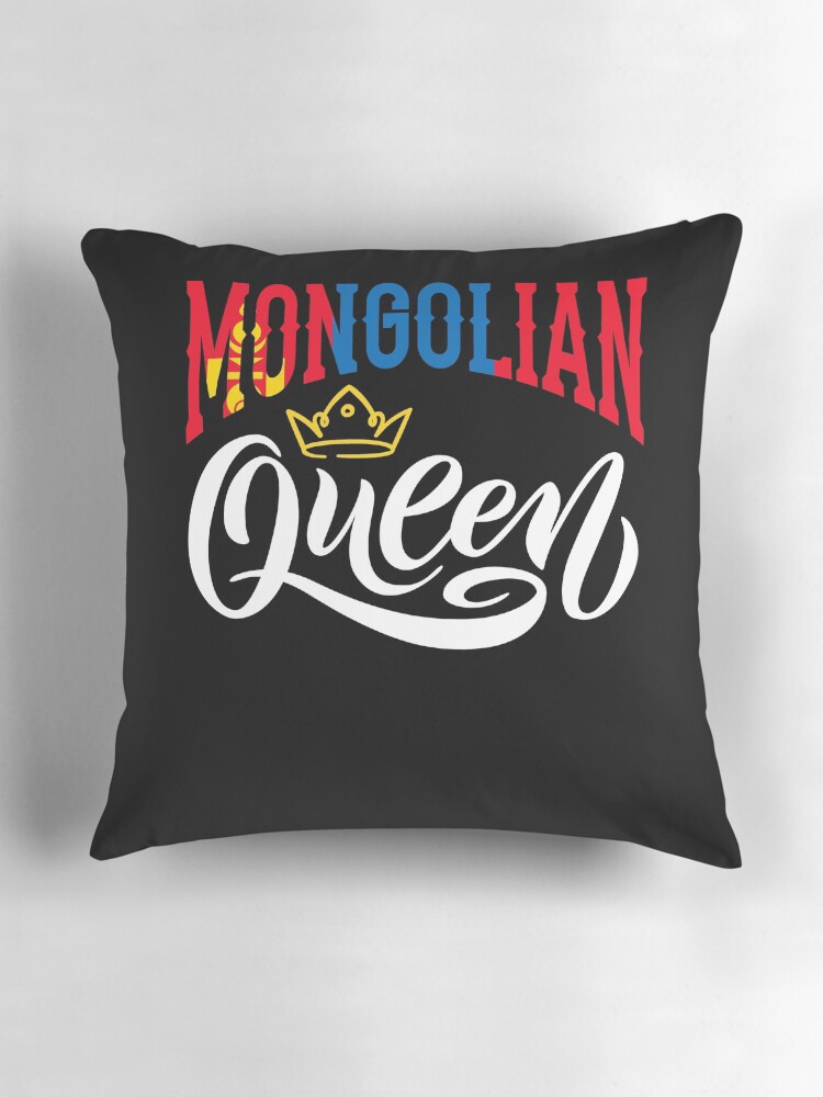 Aperçu 3 sur 4. Coussin avec l'œuvre Mongolian Mongolia Mongolian Flag Quote créée et vendue par ShopTheStyle.