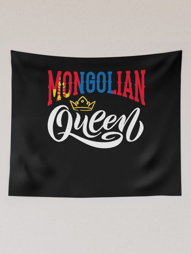 Aperçu 2 sur 3. Tentures avec l'œuvre Mongolian Mongolia Mongolian Flag Quote créée et vendue par ShopTheStyle.