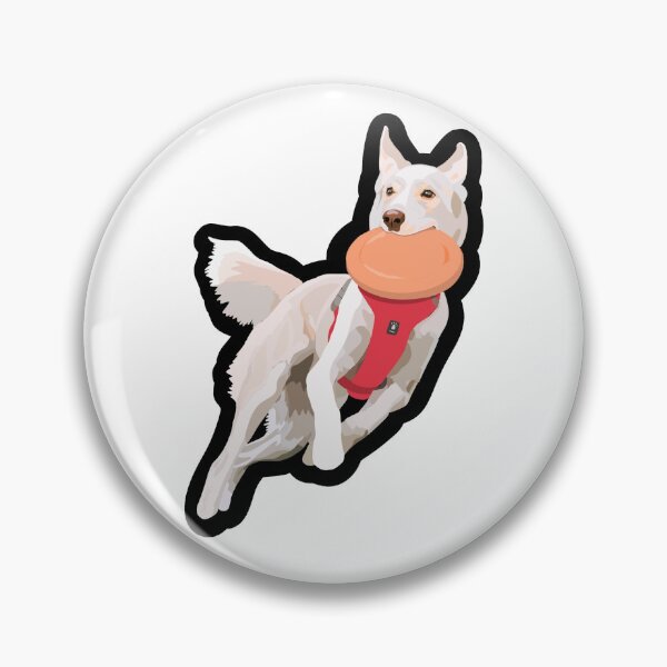 Item preview, Frisbee Loving Lady Sticker designed and sold by MissNovaDog.