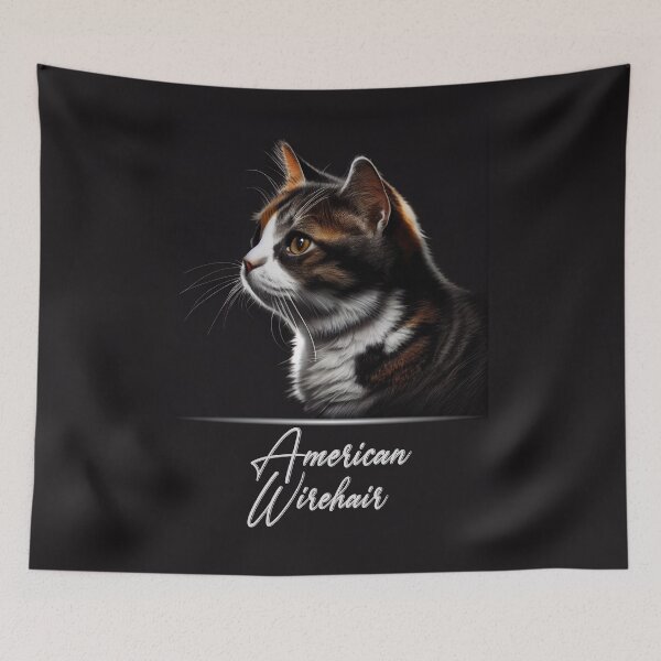 Item preview, American Wirehair Portrait designed and sold by Best-Breeds.