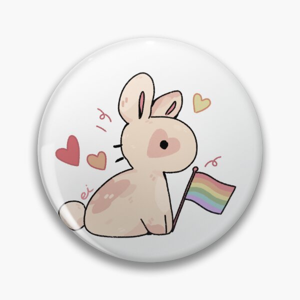 Item preview, gay pride rabbit designed and sold by serenvde.