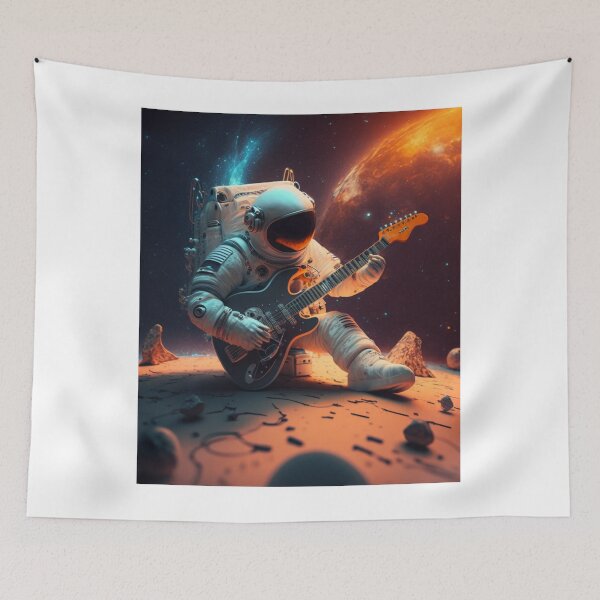 Item preview, Astronaut Playing Guitar designed and sold by Ikra Best.