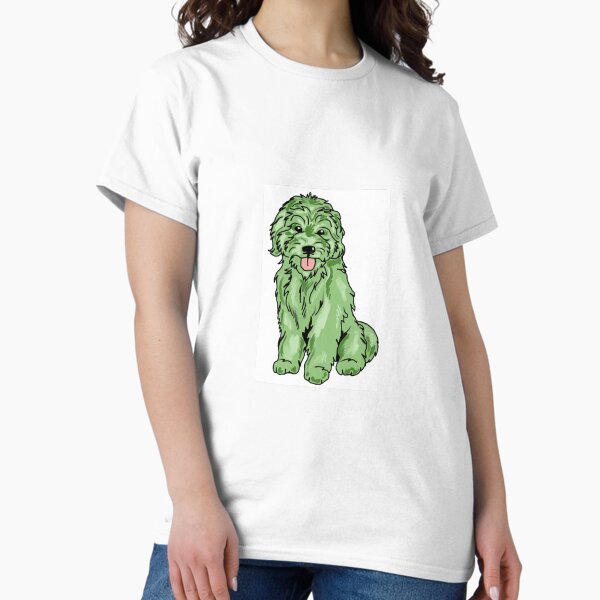 Item preview, She stole his dog and dyed it key lime green designed and sold by August Doodles.