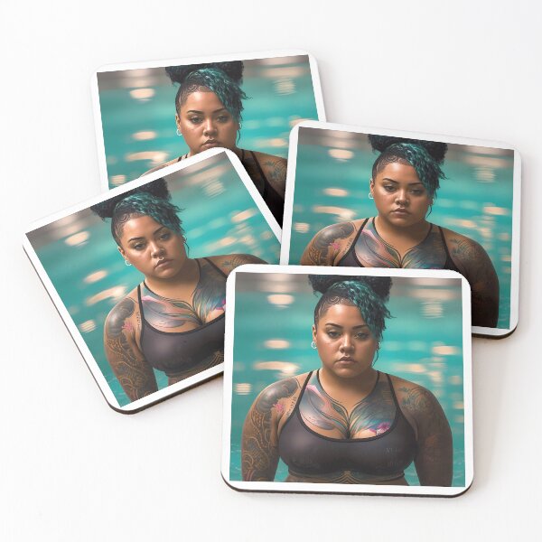 Item preview, Summer Vibes, Curvy Summer, Beautiful Superwoman, Swimmer Athlete. Female are strong. Sticker designed and sold by MeatLuvers.
