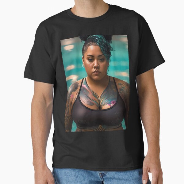Item preview, Summer Vibes, Curvy Summer, Beautiful Superwoman, Swimmer Athlete. Female are strong. Sticker designed and sold by MeatLuvers.