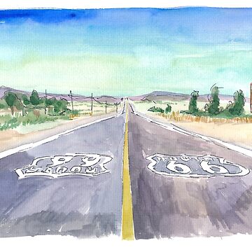 Artwork thumbnail, Road Trip on Historic Route 66 Scenic Drive by artshop77