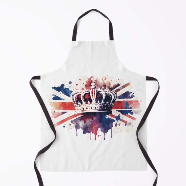 Item preview, UK Royal Crown on Great Britain flag background designed and sold by dvoevnore.
