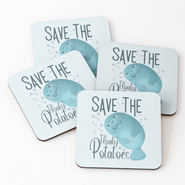 Item preview, Save the floaty potatoes funny manatees  designed and sold by 4youwithlove2.