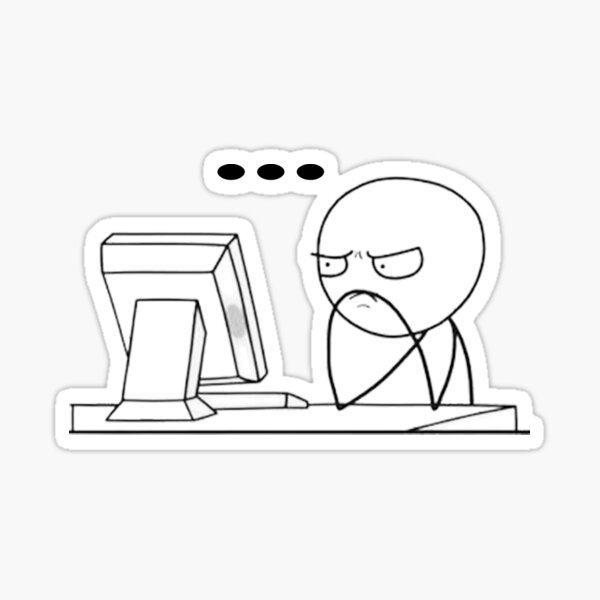 Angry Computer Meme Sledgehammer In Office