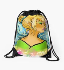 La fée clochette pensive Drawstring Bag