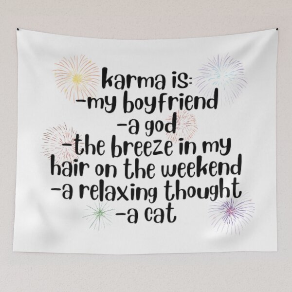 Item preview, karma is... - Taylor Swift designed and sold by stainedauroras.