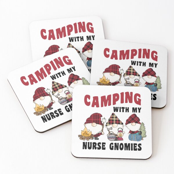 Item preview, Camping With My Nurse Gnomies designed and sold by TaraGbear.