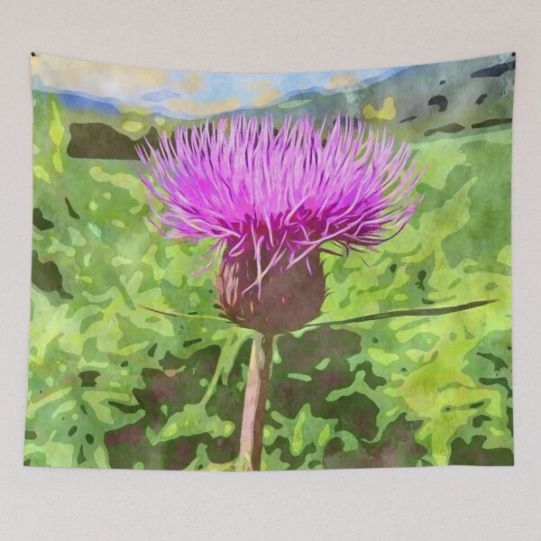 Item preview, Thistle Scotland water colour designed and sold by Justeecat.