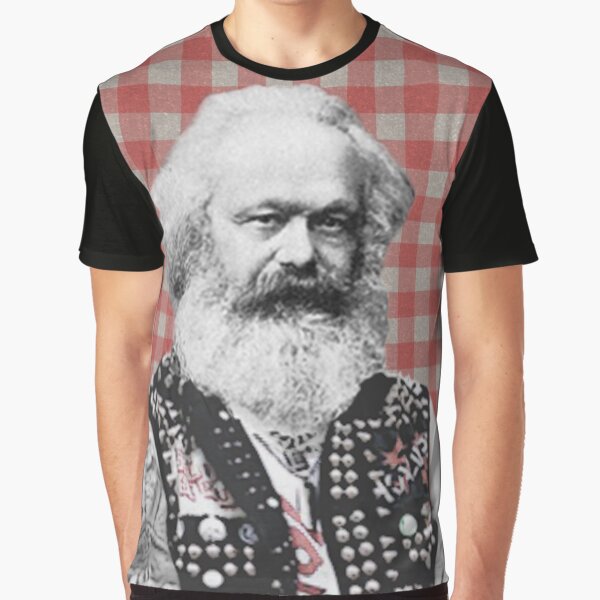 Vista previa del artículo con la obra «Punk Marx», diseñado y vendido por Furry And  Purry.