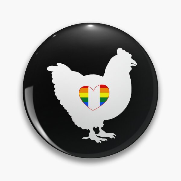 Item preview, Chicken Lover - LGBTQ Canada Gay Flag Heart 03 designed and sold by Puddmuppy.