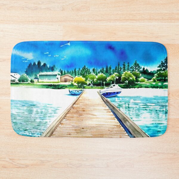 Item preview, Watercolor painting of beautiful beach designed and sold by Nakumis-shop.