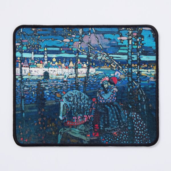 Item preview, Riding couple (1906) modern abstract art by Russian artist Wassily Kandinsky.  designed and sold by wholigans.