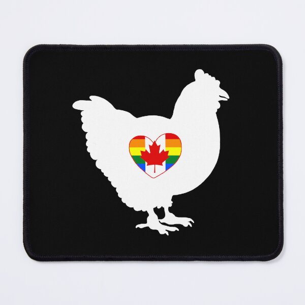 Item preview, Chicken Lover - LGBTQ Canada Gay Flag Heart 03 b designed and sold by Puddmuppy.