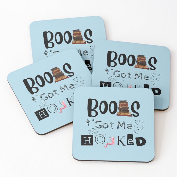 Item preview, Books got me Hooked - Funny bookworm  designed and sold by shanesil.