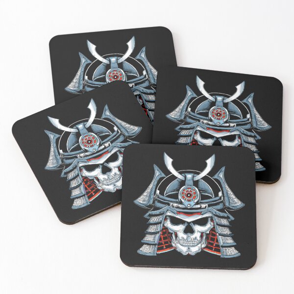 Item preview, "Death of a Samurai" Japanese Ukiyo-e Skull designed and sold by Patryk Wiatrowski.