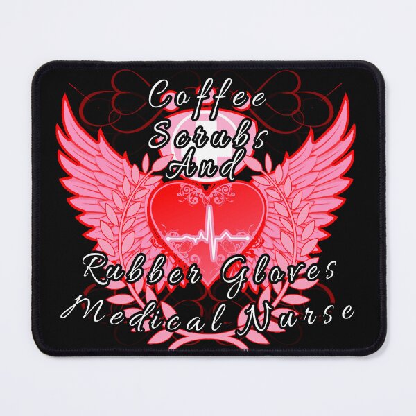 Item preview, Coffee Scrubs And Rubber Gloves Medical Nurse designed and sold by A-T-H.