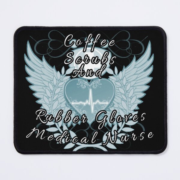 Item preview, Coffee Scrubs And Rubber Gloves Medical Nurse designed and sold by A-T-H.