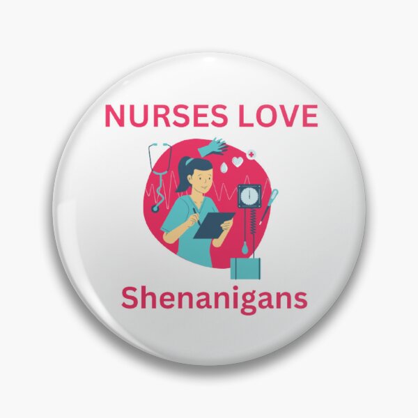 Item preview, Nurses Love Shenanigans Cyan designed and sold by funkyfreshfinds.