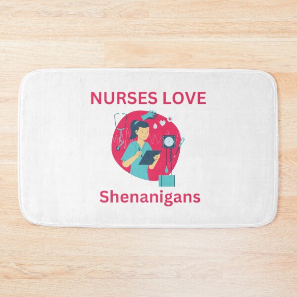 Item preview, Nurses Love Shenanigans Cyan designed and sold by funkyfreshfinds.