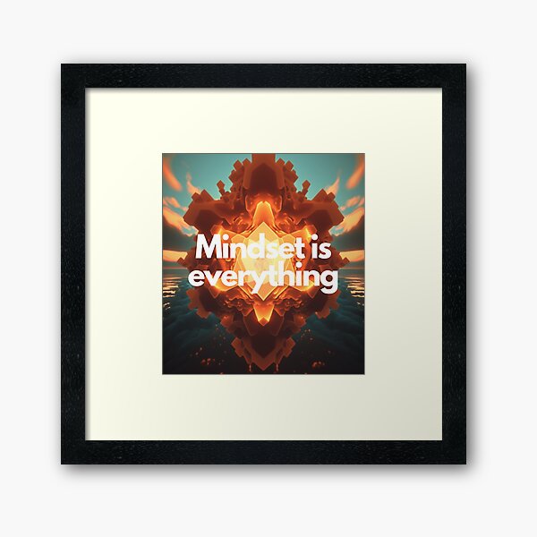 Vista previa del artículo con la obra «Mindset Is Everything - Colección inspiradora Ultrarrealista, altamente detallada, iluminación natural, entorno marino», diseñado y vendido por EmprendeHoy.
