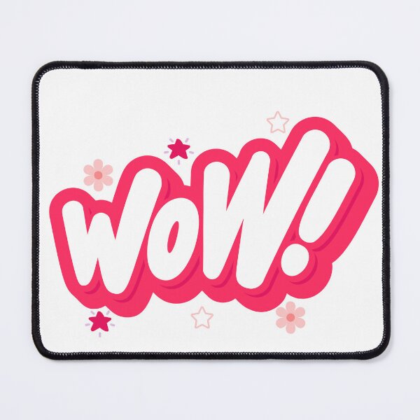 Item preview, WOW in Pink color designed and sold by HasCreations.