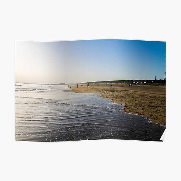 Sunset at the beach Poster