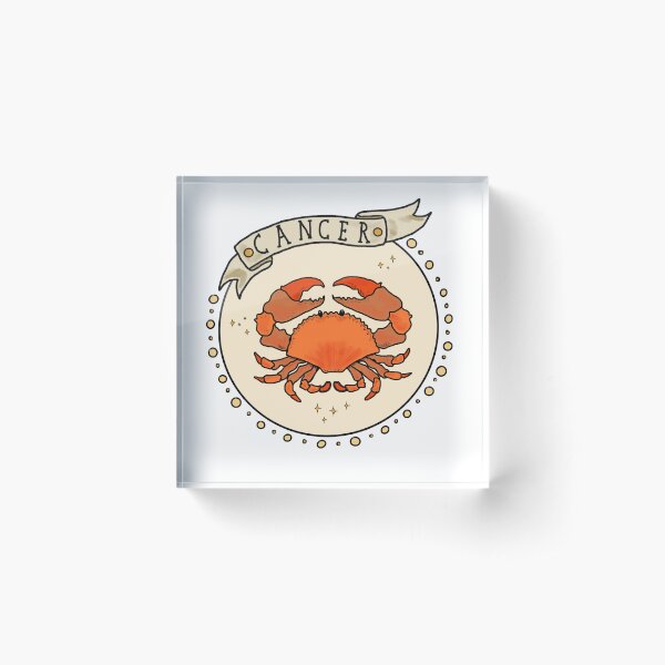 Cancer star sign Acrylic Block