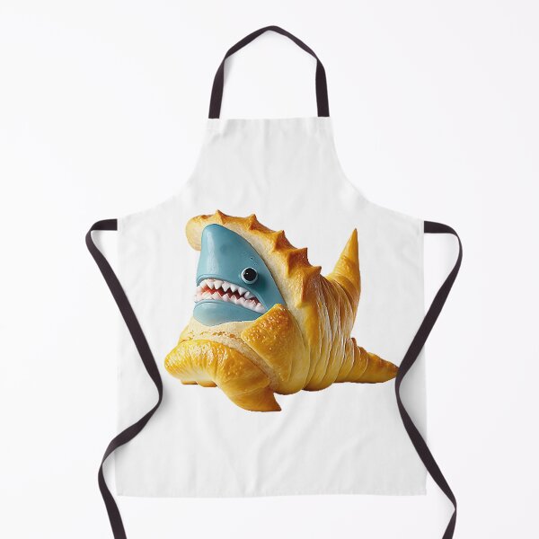 Item preview, Shark In a Croissant Stisker Design 2023 designed and sold by T3goods.