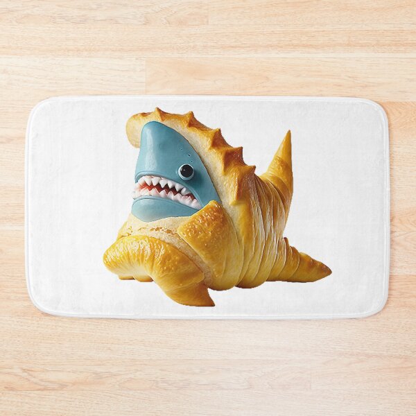 Item preview, Shark In a Croissant Stisker Design 2023 designed and sold by T3goods.