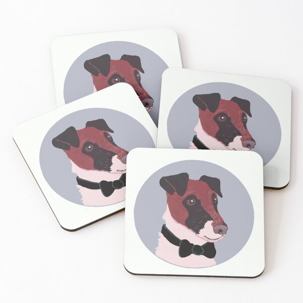 Item preview, Stylish Fox Terrier in Black Tie designed and sold by Janpaints22.
