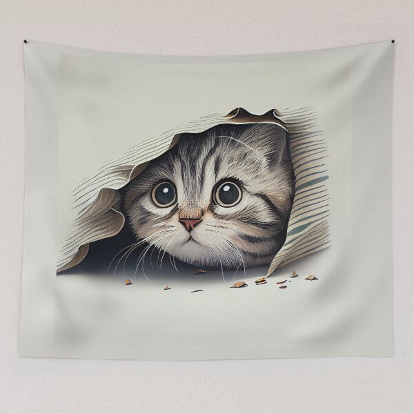Item preview, sneaky cat designed and sold by Rosiere Donahue ⭐️ ⭐️ ⭐️ ⭐️ ⭐️.