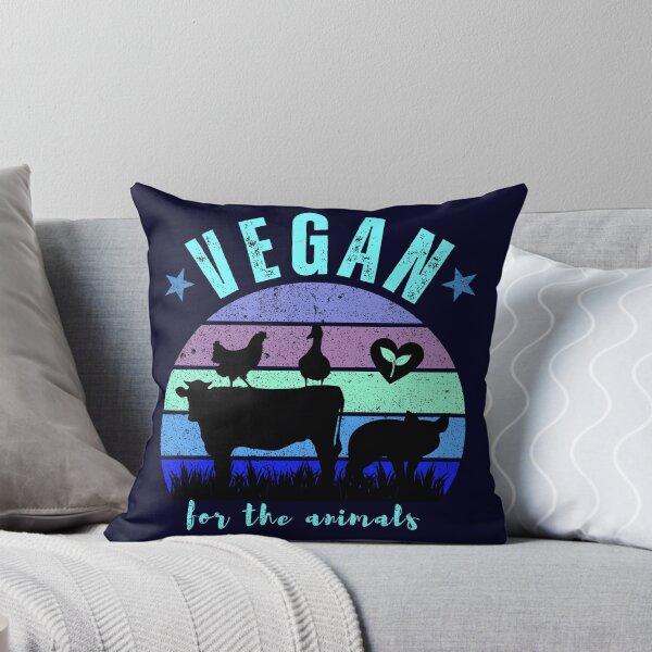 Item preview, Vegan For The Animals - Retro designed and sold by GreenSlate.