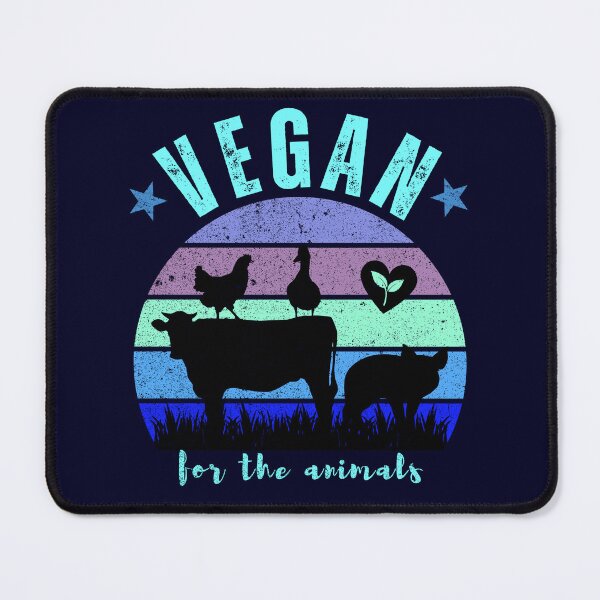 Item preview, Vegan For The Animals - Retro designed and sold by GreenSlate.
