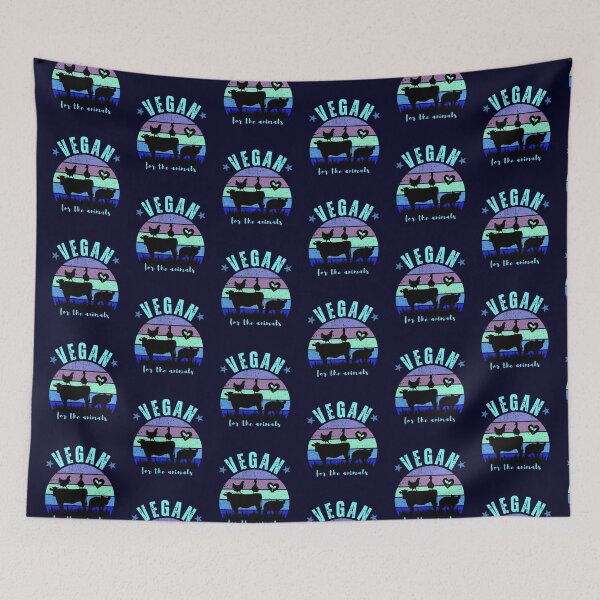 Item preview, Vegan For The Animals - Retro designed and sold by GreenSlate.