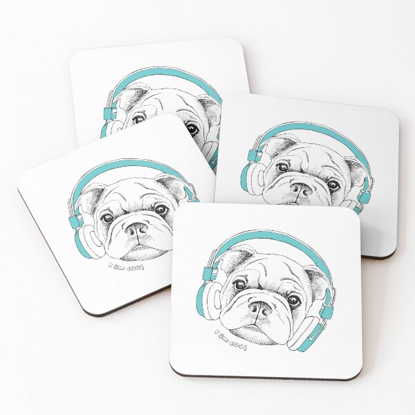 Item preview, French Bulldog listening to music designed and sold by Gile-Shop.