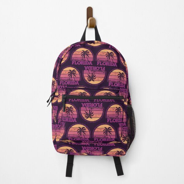 Item preview, Progress Village Florida Sunset Retro Vintage Local Pride Logo designed and sold by CRHPOD20.