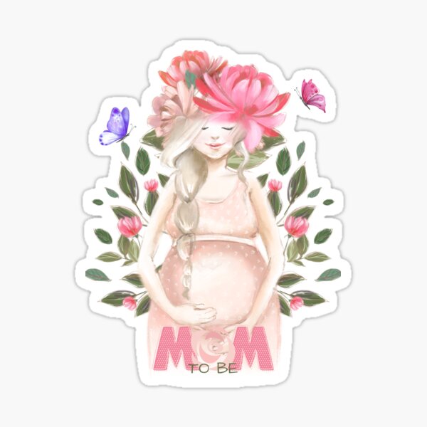 Item preview, Mom to be Watercolor Design T-shirt Design designed and sold by Glow & Grow.