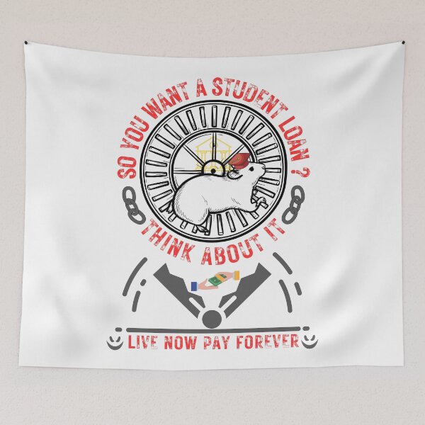 Item preview, The Rat Race "Student Loan Debt" designed and sold by KMRmerchDesigns.