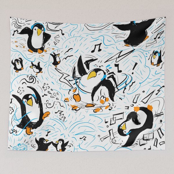Item preview, Penguins Dancing designed and sold by StetsonSketches.