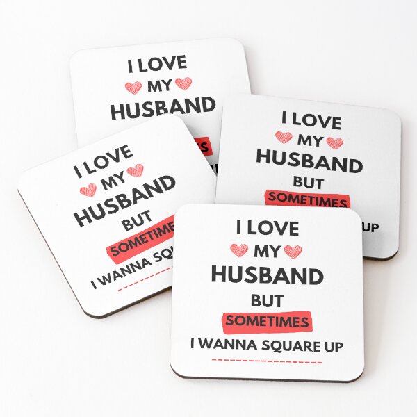Item preview, I Love My Husband But Sometimes I Wanna Square Up Funny Couple Wife Husband designed and sold by doudiart.