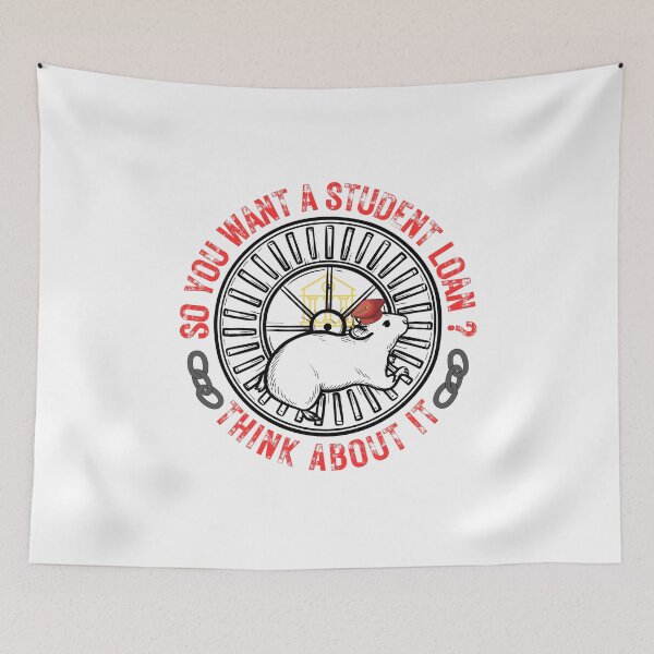 Item preview, The Rat Race "Student Loan Debt" designed and sold by KMRmerchDesigns.
