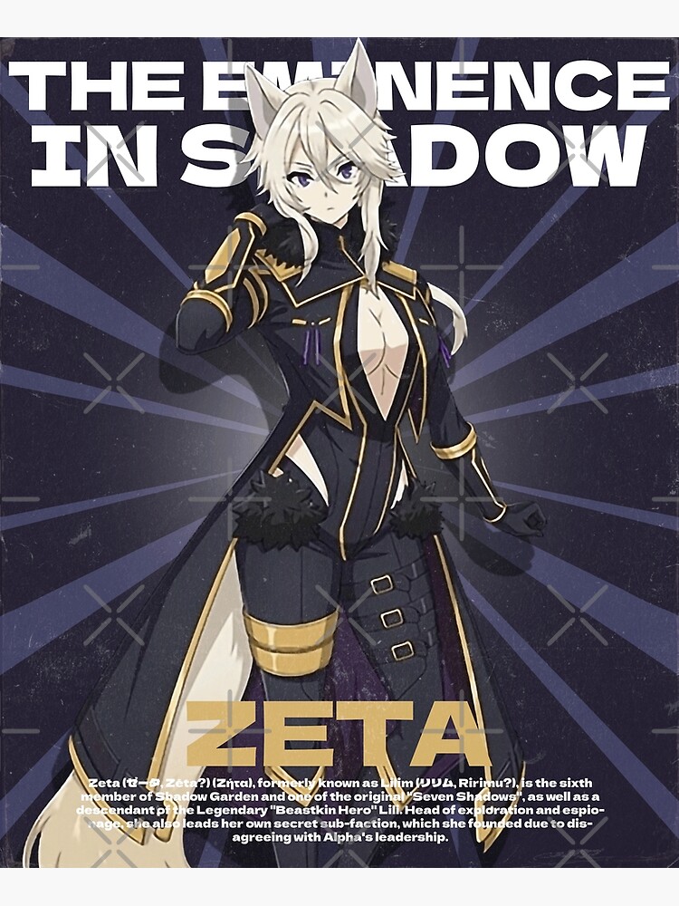 Zeta ゼータ, The Eminence in Shadow Poster for Sale by B-love